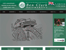 Tablet Screenshot of benclarkautomobiles.co.uk